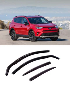 FOR TOYOTA RAV 4 2013-18 WINDOW VISORS SUN RAIN GUARD WIND DEFLECTORS WINDOW - Foto 1 di 1