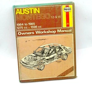 Haynes Taller Propietario Manual Para Austin Montego 84-85 1275cc 1598cc Modelos - Imagen 1 de 7