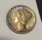 SHARP EF 1916-P MERCURY DIME! RE-TONED WITH NICE EYE APPEAL! 12