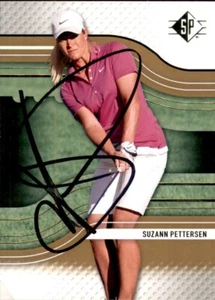 Suzann Pettersen Signed 2012 UD SP Golf Card #34 LPGA - Picture 1 of 2