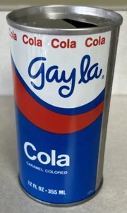 Vintage Gayla Cola 12 Oz. 355ml. Flat Top Empty Soda Can - Picture 1 of 6