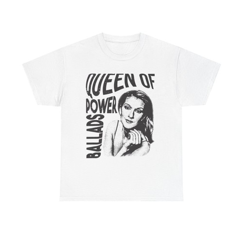 T shirt Celine Dion vintage grafica canto pop classica unisex cotone pesante