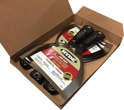 Hyde Tools 5 Pack 6" Flexible Black & Silver Joint Knife PN 02850 - Image 1 of 2