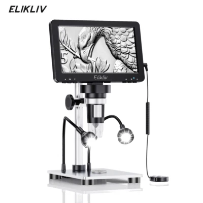 Elikliv 1200X Digital Microscope HD Camera  7" LCD 1080p Coin Magnifier NEW - Image 1 of 4