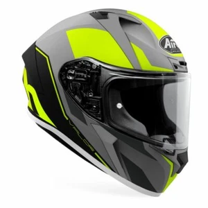 Airoh Valor Casco Motocicleta Cara Completa - Mate Alas Fluorescente Amarillo - Imagen 1 de 3