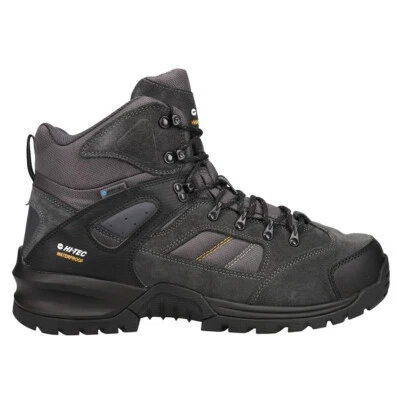 Hi-Tec Rock Mid Wp Lace Up Hiking  Mens Black Casual Boots CH80050M-VN - Image 1 of 4