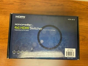 Opened Box New Monoprice 4x1 HDMI Switcher (HDx-401E) - Picture 1 of 6