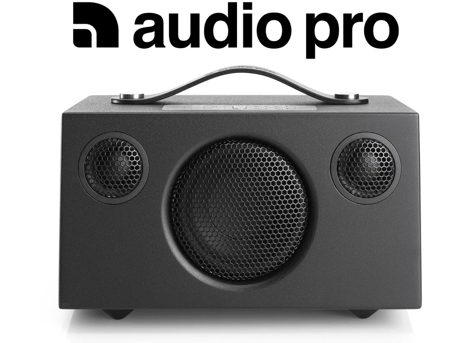 Audio Pro Addon C3 Portable WiFi / Bluetooth Speaker Spotify AirPlay Storm Black - image 1 of 4