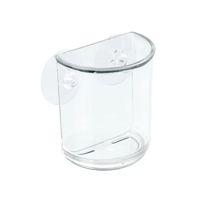 iDesign Plastic Suction Tumbler Cup and Bathroom Organizer for Mirror or Shower - Image 1 of 3
