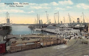 Panamá - COLON - Shipping scene, The Docks - Publ. Vibert & Dixon 252 - Picture 1 of 2