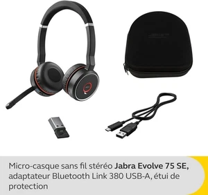🔥Casque Jabra Evolve 75 SE - Neuf, jamais utilisé🔥 - Zdjęcie 1 z 2
