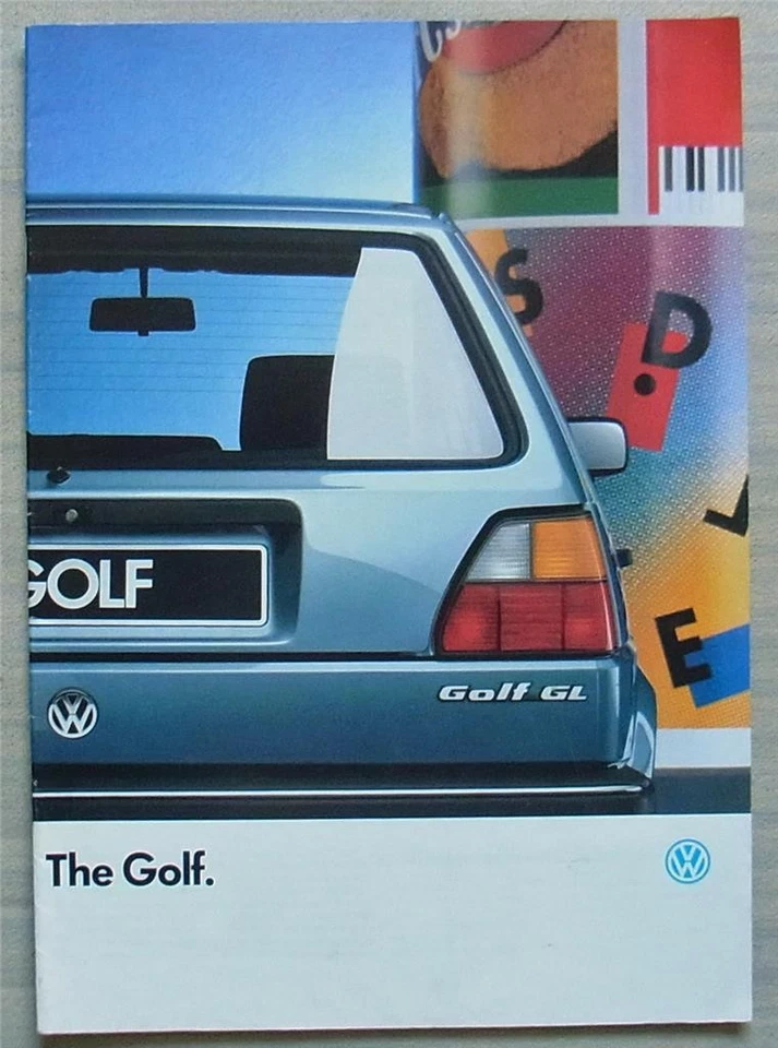 VOLKSWAGEN Golf Car Sales Brochure Sept 1987 CL GL Turbo Diesel 720/1190.02.25 - Image 1 of 4