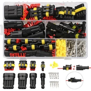 352PCS HID 1/2/3/4 Pin 26 Sets Car Electrical Wire Connector Plug Truck 300V 12A - Picture 1 of 6