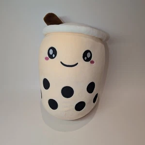 12 Zoll süßes Boba Milchtee Plüschtier Kissen Stofftier Bubble Tea Kawaii sehr guter Zustand - Bild 1 von 6