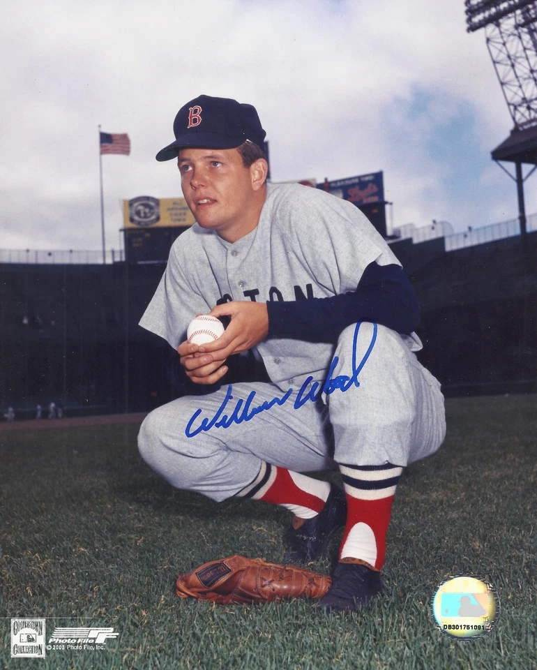 Foto firmada por Wilbur Wood de 8x10 de los Medias Rojas de Boston con auténtica Foto 1 de 1