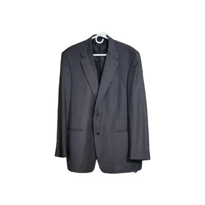 Daniel Cremieux Blazer Coat Jacket Mens 44L Black Wool Ing Loro Piana 4 Button - Image 1 of 4