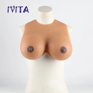 IVITA 6XL FF Cup Silicone Crossdresser Breast Forms Transgender Fake Boobs - Picture 1 of 12