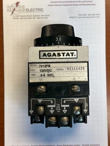 Agastat 7012PB 125VDC Coil .5 - 5 Second Time Delay - Picture 1 of 5
