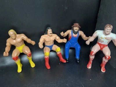 WWF LJN Pulgar Luchador Lote de 3 Figuras De Colección Hulk Hogan Piper Hillbilly + Ext Foto 1 de 4