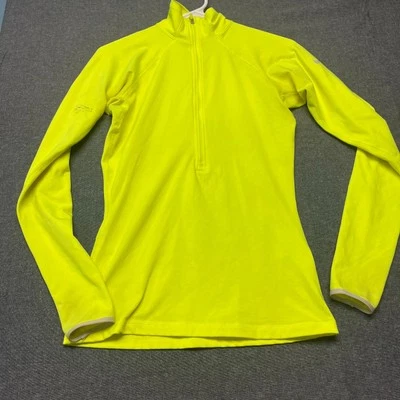 Sudadera para mujer Nike Pro talla S amarillo neón agujero de temblor manga raglán cuello falso Foto 1 de 4
