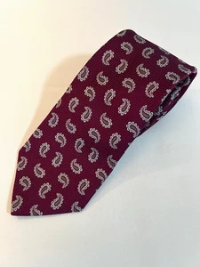 Brooks Brothers Herrenkrawatte 100 % Seide ~ lila ~ Paisley ~ hergestellt in New York - Bild 1 von 5