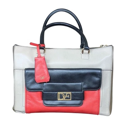 Bolso Diane Von Furstenberg DVF 'Eva' Piel de becerro Cuero Bloques de Color Foto 1 de 4