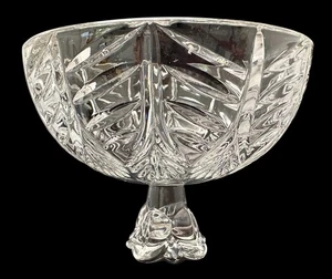 Böhmen Tschechien 5 3/4" Pressglas Standschale Schale Kompott Hochzeit - Bild 1 von 7