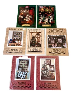 7 Christmas Quilt Patterns Mumm's the Word Wall Hanging Stockings Ornaments - Picture 1 of 11