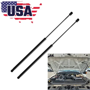 Pair For Ford F250 F350 F450 F550 Super Duty 2011-2016 Hood Lift Supports Shocks - Picture 1 of 24