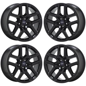 20" Ford Explorer Sport Gloss Black wheels rims Factory OEM set 10061 EXCHANGE - Picture 1 of 8