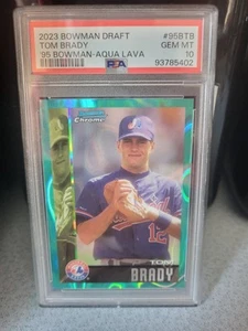 Tom Brady 2023 Bowman Aqua Lava Psa 10 155/199 #d - Picture 1 of 2