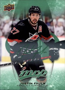 2016-17 Upper Deck MVP Green Script #264 Justin Faulk