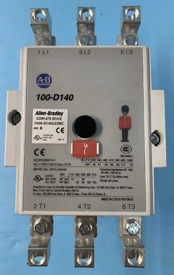 ALLEN BRADLEY 100S-D140D22BC CONTACTOR SAFETY 140A 120VAC COIL 2NO 2NC A RECON - Image 1 of 4