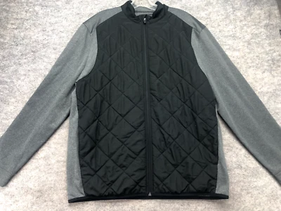 Grand Slam Jacket Men's Size Large L Black Gray Full Zip Puffer Quilted Golf - Image 1 of 4