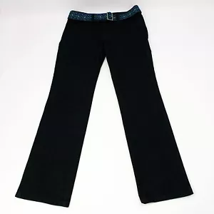Pantalones de mezclilla SIGRID OLSEN talla 4 azul oscuro entrepierna 32 para mujer cinturón bordado en excelente estado - Imagen 1 de 6