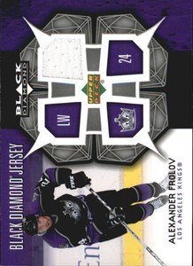 2007-08 Black Diamond Jerseys #BDJAF Alexander Frolov     
