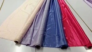 ASSORTED POLYESTER SATIN FABRICS : CHOICE OF 4 COLOURS : WIDTH - 110CM : #SF1 - Bild 1 von 9