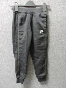 Nike Air Fleece Joggers Black Age 6-7 Ln044 JJ 01 - Picture 1 of 5