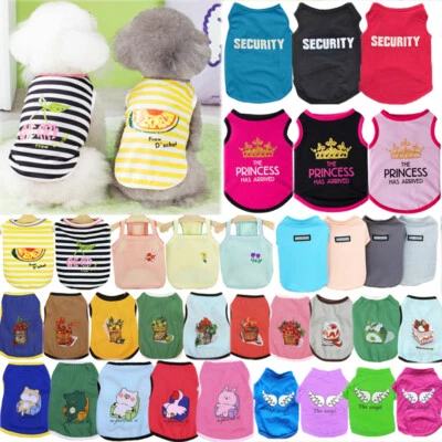 Pet Dog Clothes Puppy T Shirt Clothing For Small Dogs Puppy Chihuahua Vest Pla - Image 1 of 4