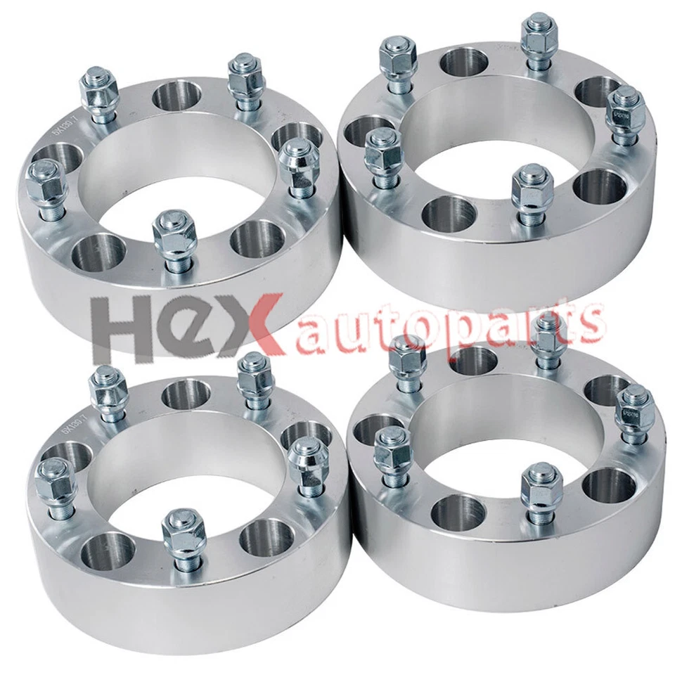 4x 5x5.5 to 5x5.5 Wheel Spacers 2" Inch 1/2x20 for Jeep CJ3 CJ6 Ford E-150 Dodge - Image 1 of 4