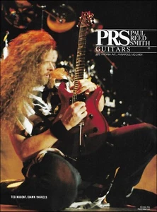 Ted Nugent (Damn Yankees) 1991 PRS Guitar ad 8 x 11 advertisement print - Picture 1 of 3