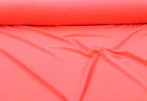 Liverpool Textured Fabric 4 way Stretch Scuba Neon Melon Orange L405 - Picture 1 of 1