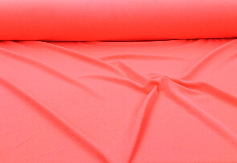 Tecido texturizado Liverpool 4 vias elástico mergulho neon melão laranja L405 - Imagem 1 de 1