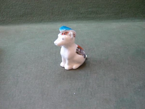 Willow Art Norwich Arms Crested China - Cane scozzese 6 cm con cappello blu Glengarry - Foto 1 di 8