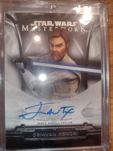Topps Star Wars Masterwork obi wan Kenobi Auto Signed
