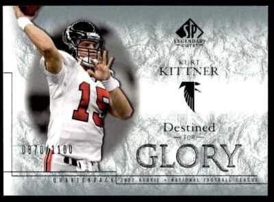 2002 SP Legendary Cuts Kurt Kittner Rookie 0870/1100 Atlanta Falcons #181 - Image 1 of 2