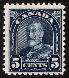 CANADA Sc 170 Blue 5¢ KGV p.11 MNH Original Gum