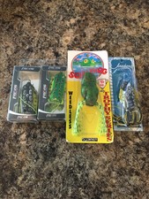 LOT Of 4 Different Scum Frog Jawbone Bass Fishing Lures NEW!