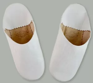 MOROCCAN LEATHER BABOUCHE SLIPPERS SHEEPSKIN SLIDES MULES WOMENS *TARIFFS PAID** - Picture 1 of 216