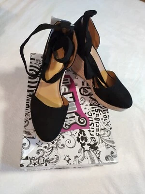 Brash Mujer Escape Sandalias Tacón Cuña Zapatos Negro Talla 8 Foto 1 de 4